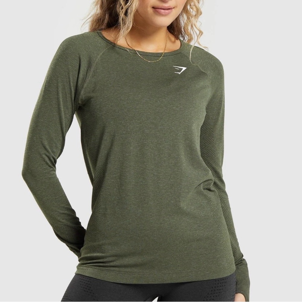 Gymshark espresso vital Long Sleeve Tee